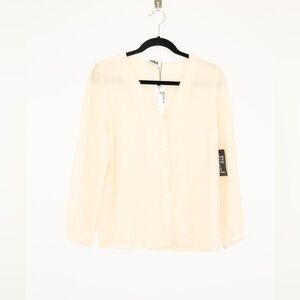 Cream colored silk Sonia Rykiel blouse.  NWT. Size 6.
